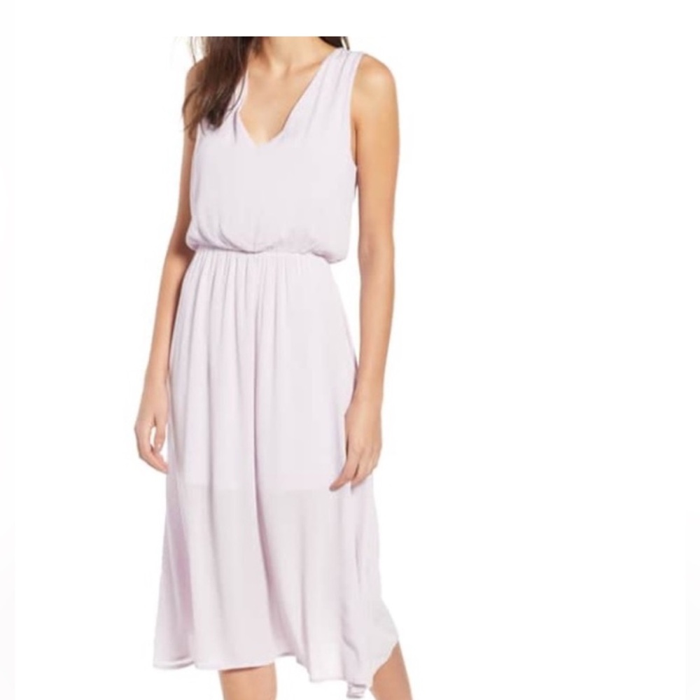 Wayf Sleeveless Blouson Midi Dress